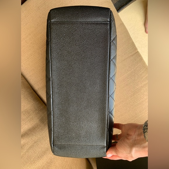 CHANEL Grand Shopper Tote Black Gold AUTHENTIC - Picture 13 of 15